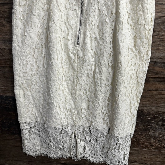 Lulu's Ivory Lace Midi Dress - Picture 8 of 12